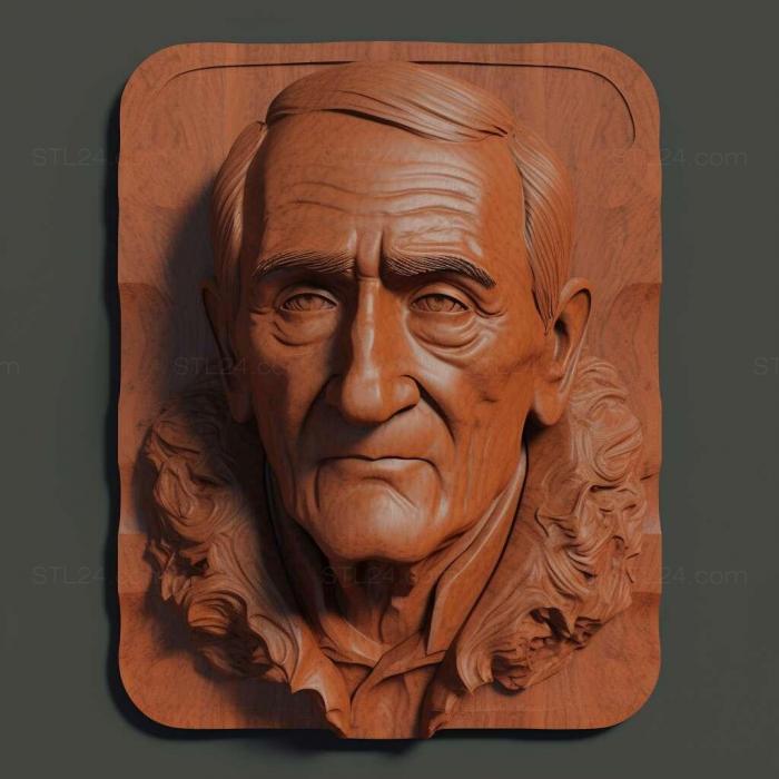 Characters (SCELETON BUST 3, HERO_2323) 3D models for cnc